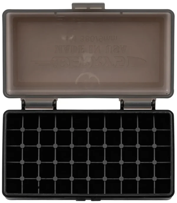 Berry's 19642 Ammo Box  9mm/380ACP Smoke/Black Polypropylene 50rd