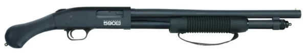 Mossberg 51600 590S Shockwave 12 Gauge 10+1 18.50" Matte Blued Black Fixed Raptor Birdshead Grip