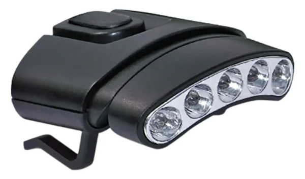 Cyclops CYCHCDTWG Orion Tilt Hat Clip Light 30 Lumens Green/White LED Bulb Black Clip-On