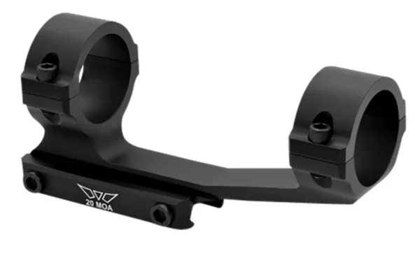 Warne V4012M MSR Scope Mount/Ring Combo Matte Black 30mm 20 MOA