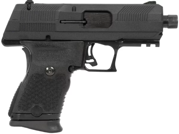Hi-Point YC9YEET YC9  9mm Luger 10+1 4.12" Black Steel Threaded Barrel, Black w/Engraved "Yeet Cannon" YC9 Styled/Serrated Slide, Black Polymer Frame w/Picatinny Rail, Black Plastic Grips
