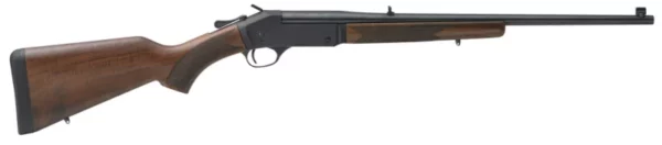 Henry H01544 Single Shot  44 Rem Mag Caliber with 1rd Capacity, 22" Barrel, Overall Blued Metal Finish & American Walnut Stock, Right Hand (Full Size)