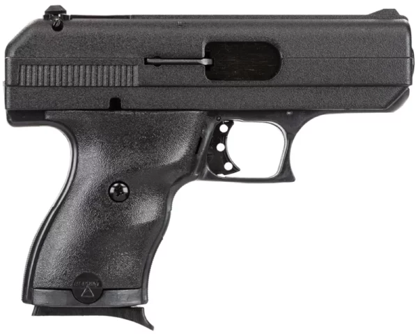 Hi-Point 9NYLOC C9  9mm Luger 8+1 3.50" Black Steel Barrel, Black Powder Coated Serrated Slide, Frame & Polymer Grips, Nylon Holster